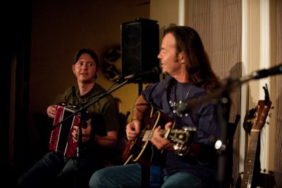 With Kevin Welch at Cobblestone Creek, Dec. 2009