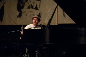 John and a piano